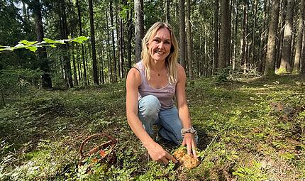 Pilzexpertin Anna Heimes aus Wirsberg Pilzexpertin Anna Heimes aus Wirsberg