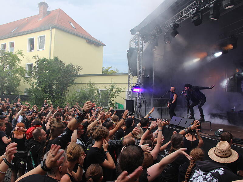 Der Auftritt von UnzuchtSchlosshoffest 2023 Der Auftritt von Unzucht