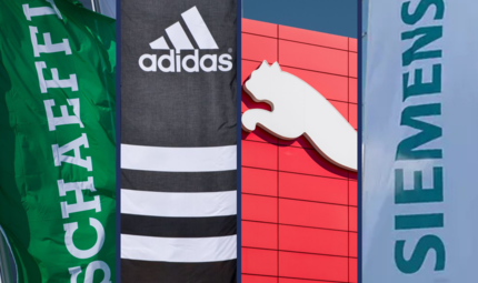 Siemens Adidas Puma Schaeffler Collage Siemens, Adidas, Puma und Schaeffler: Wie halten es die großen Arbeitgeber in Erlangen-Höchstadt mit mobiler Arbeit?
