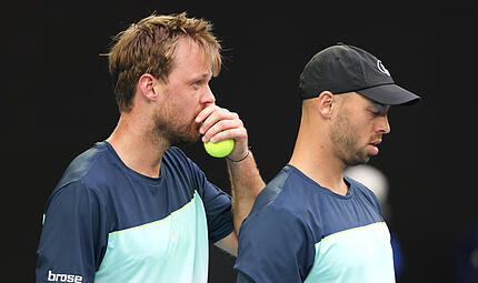 Mit Fokus zur alten Form: Kevin Krawietz (l.) und Tim Pütz wollen in Indian Wells zu alter Stärke zurückfinden. Mit Fokus zur alten Form: Kevin Krawietz (l.) und Tim Pütz wollen in Indian Wells zu alter Stärke zurückfinden.