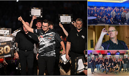 PDC Gala in Bamberg: Dartspieler der Region freuen sich WM-Finalist Gian van Veen (links) und fünf weitere Profis bringt die PDC am Freitag nach Bamberg. Die Dartspieler der Region sind in heller Vorfreude auf einen besonderen Abend.