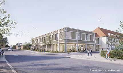 Der geplante Erweiterungsbau der Lucas-Cranach-Grundschule Der geplante Erweiterungsbau der Lucas-Cranach-Grundschule