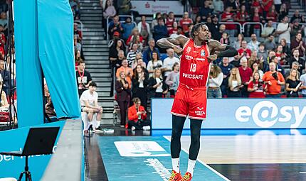 BMA365 Bamberg Baskets - Syntainics MBC Als einer der wenigen Bamberger bot Trevon Scott am Samstag gegen Weißenfels eine stabile Leistung.