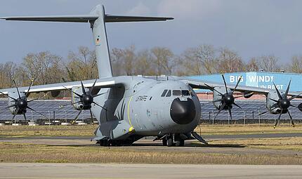 Airbus der Bundeswehr Tiefflug über Bad Kissingen