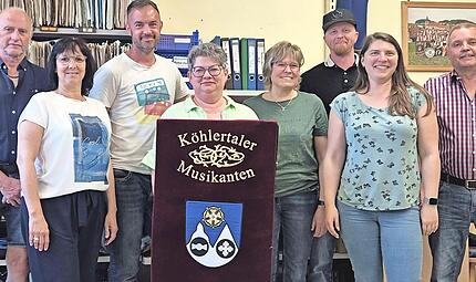Der neue Vorstand der Köhlertaler Musikanten. Der neue Vorstand der Köhlertaler Musikanten.