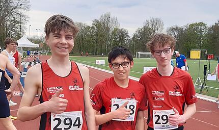 Die erfolgreiche U16 Staffel TSV Staffelstein mit (von links) Julian Jung, Christoph Müller und Elias Kiel. Die erfolgreiche U16 Staffel TSV Staffelstein mit (von links) Julian Jung, Christoph Müller und Elias Kiel.
