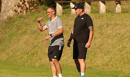 Das neue Trainergespann des Kronach: Heiko Melzer (rechts) und Jürgen Schneider Das neue Trainergespann des Kronach: Heiko Melzer (rechts) und Jürgen Schneider