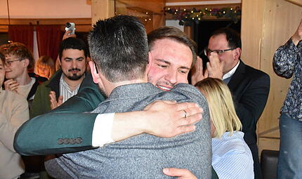 Jonas Gleich (CSU) war von dem Ergebnis überwältigt. Jonas Gleich war zu Tränen