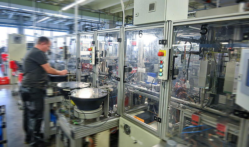 In der Fertigung bei Wieland Electric Bamberg. In der Fertigung bei Wieland Electric Bamberg.