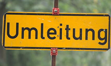 Straßensperrung Straßensperrung