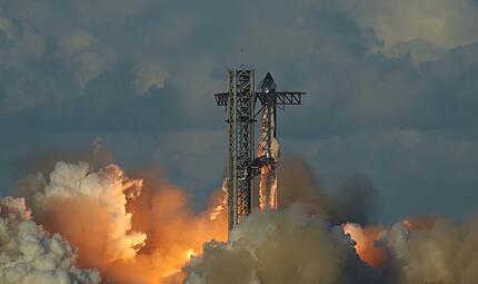 Das Starship der Raumfahrtfirma SpaceX Das Starship der Raumfahrtfirma SpaceX