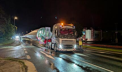Schwertransport durch Kulmbach Schwertransport durch Kulmbach