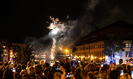 Feuerwerk über der Regnitz: So endet die Sandkerwa 2026. Feuerwerk über der Regnitz: So endet die Sandkerwa 2026.