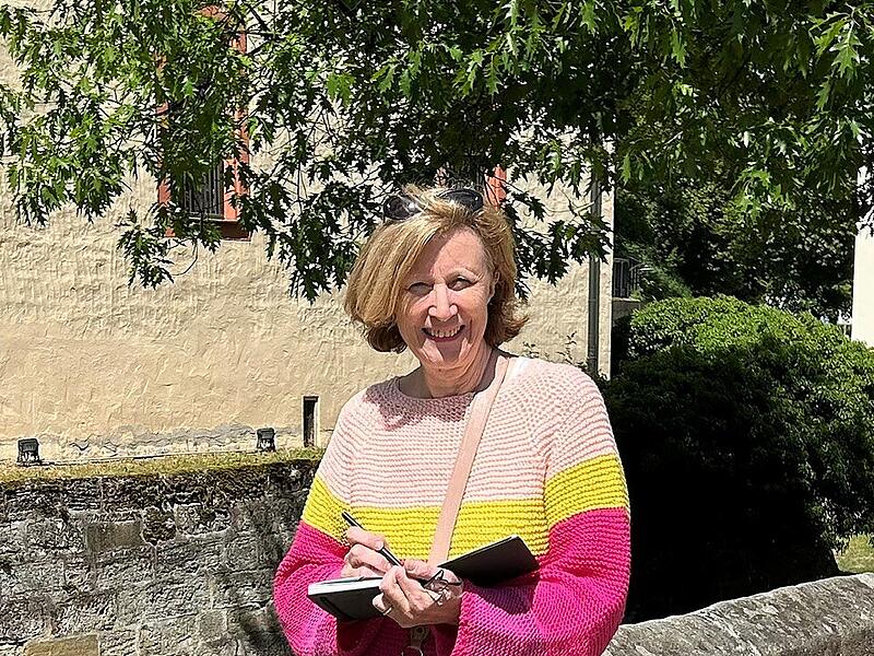 Rosemary Keßler ist die Gründerin der Urban Sketchers in Forchheim.Forchheim & Fränkische Schweiz Rosemary Keßler ist die Gründerin der Urban Sketchers in Forchheim.Forchheim & Fränkische Schweiz