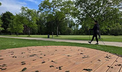 Bad Kissingens schönstes Saale-Stück: Alles voller Gänsekot Mitten im Luitpoldpark liegt Bad Kissingens schönstes Saale-Stück: der Mäander. Nur: Dort ist zur Zeit alles voller Gänsekot.