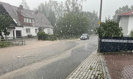 Starkregen in Herzogenaurach Starkregen in Herzogenaurach