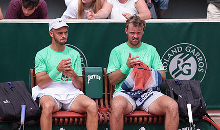 Überraschend ausgeschieden: Kevin Krawietz (r.) und Tim Pütz. Überraschend ausgeschieden: Kevin Krawietz (r.) und Tim Pütz.