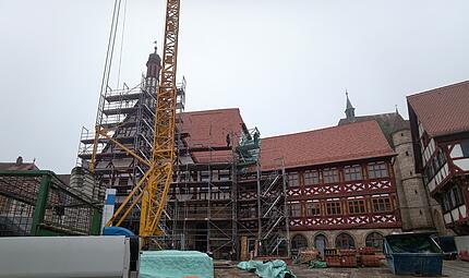 Rathaus Forchheim: Pünktlich frei zum Weihnachtsmarkt Rathaus Forchheim: Pünktlich frei zum Weihnachtsmarkt
