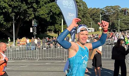 Thomas Geiger aus Schlammersdorf war als "Pacer" beim Sydney-Marathon im Einsatz. Thomas Geiger aus Schlammersdorf war als "Pacer" beim Sydney-Marathon im Einsatz.