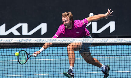 Tennis - Australian Open - Melbourne Park - Melbourne - Victoria - Australia - 23/01/2026. Kevin Krawietz (hier bei den Australian Open) steht beim Masters-Turnier in Miami in Runde 2.