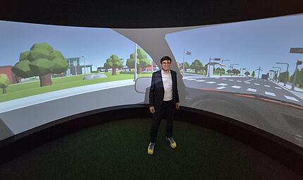 Benedikt Morschheuser: Der Informatik-Professor im virtuellen Iglu der Uni Bamberg. Benedikt Morschheuser: Der Informatik-Professor im virtuellen Iglu der Uni Bamberg.