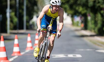 Jan Pluta vom SSV Forchheim wurde Gesamtsieger beim Forchheimer Stadttriathlon 2024.Forchheim & Fränkische Schweiz Jan Pluta vom SSV Forchheim wurde Gesamtsieger beim Forchheimer Stadttriathlon 2024.Forchheim & Fränkische Schweiz