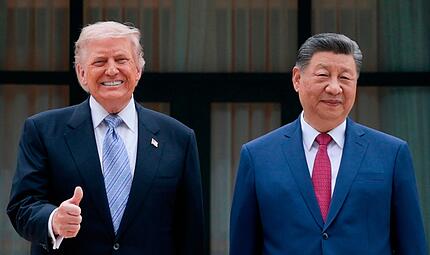 US-Präsident Trump in China US-Präsident Trump in China